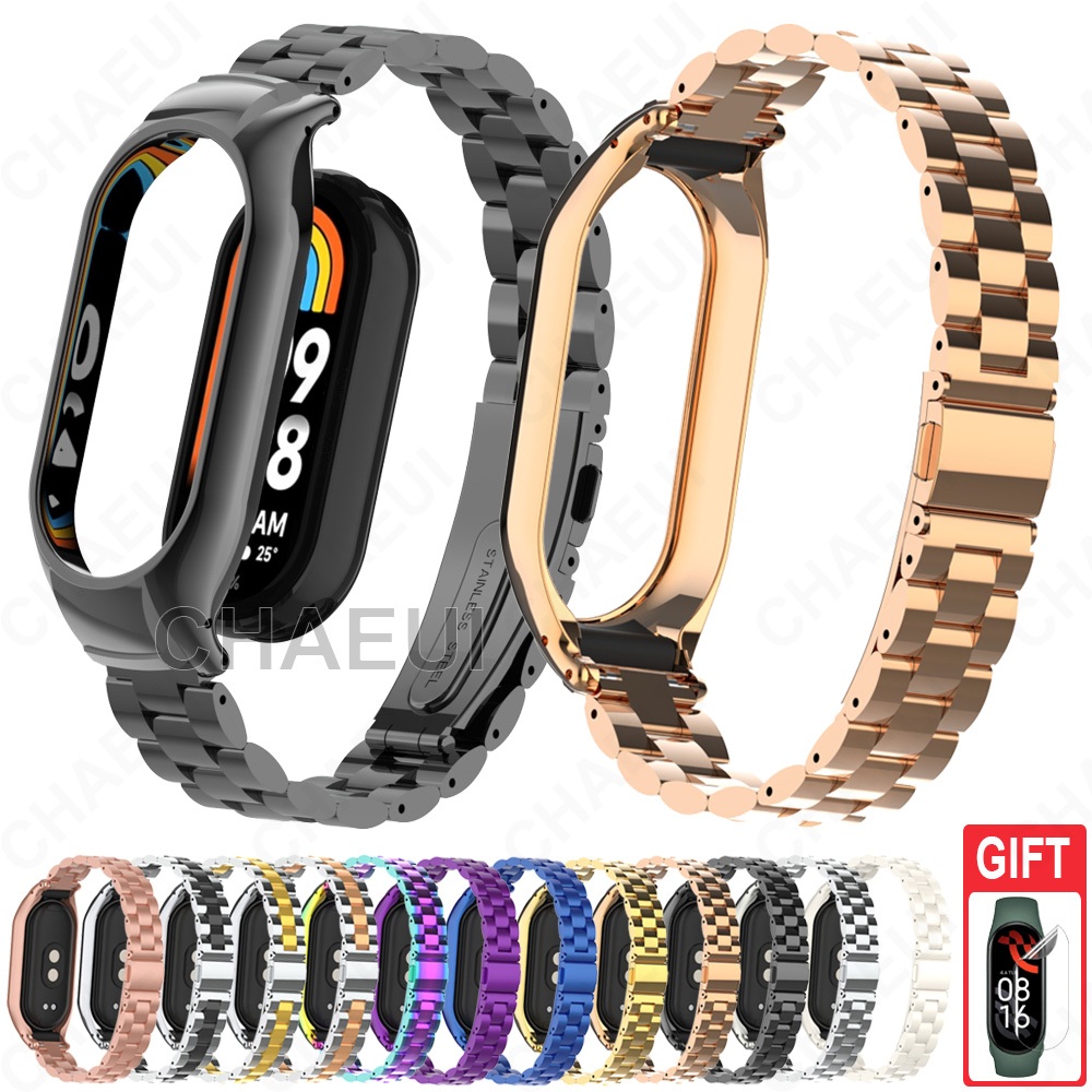 Pulseira De Metal Com Aço Inoxidável Acessórios De Capa Para Xiaomi Smart Band 1