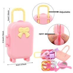 Mala De Viagem Para Bonecas Mini De Bagagem Accessories (only , Cor Aleatória)