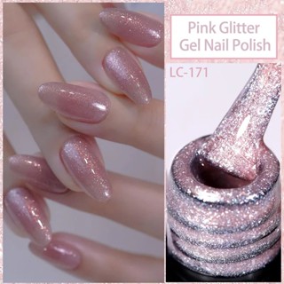 LILYCUTE Gel Glitter Pink De Esmalte De Unhas Lantejoulas Cintilantes Tudo Para Manicure Verniz Semi Permanente De Arte