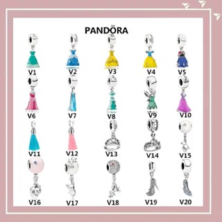925 Silver Disney Princess Dress Pendant Pingente Coroa Cordão