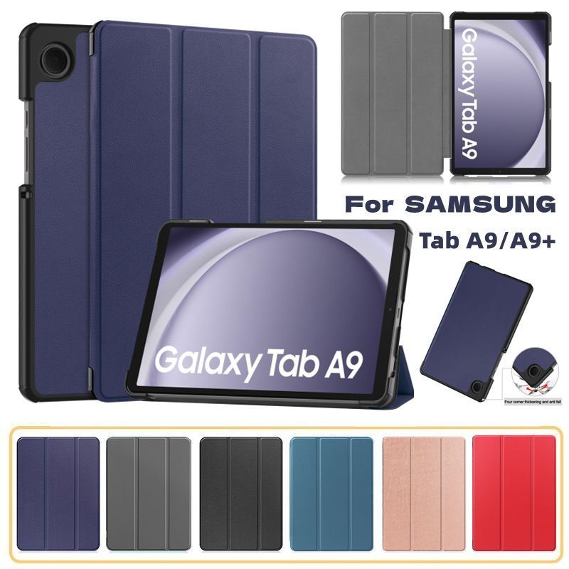 Capa Para Samsung Galaxy Tab A9 8.7" SM-X110 X115N Case A9 + 5G 11 Polegadas SM-X216B X210 X218 Tablet Shell De Couro De Mesa Ultra-Fino À Prova De Choque Caixa Flip Suporte Magnético dobrável Inteligente smart cover