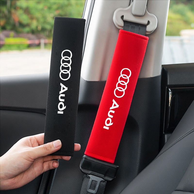 Adequado Para Audi A3 RS A4 A4L A5 A6L Q2 Q3 Q5 Q7 Protetor De Cinto De Segurança De Carro De Flanela Macia E Confortável