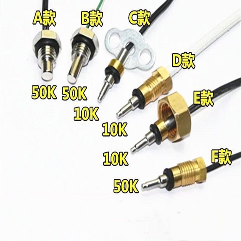 Sensor termostático de temperatura do aquecedor de água a gás doméstico Sensor de temperatura da entrada de água 10K50K Sonda Sensor termostática de temperatura de entrada de água Acessórios universais