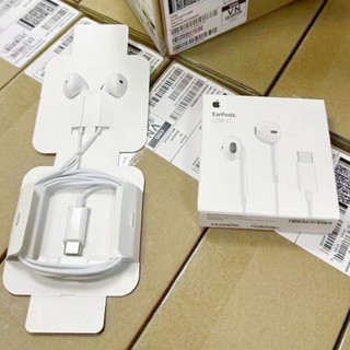 Fone De Ouvido USB-C Tipo Com Microfone E Controle De Volume Para iPhone 15 15Pro Max Caixa De Varejo