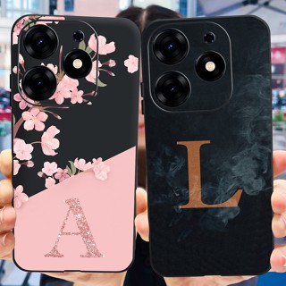 Capa Macia Para Tecno Spark 10 Pro KI7 2023 Caixa De Flores Popular Cartas De Silicone Preto 10Pro