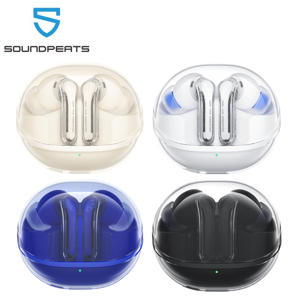 SoundPEATS Clear Bluetooth 5.3 Eabuds Fones De Ouvido De Microfone Duplo Modo De Jogo em Oferta na Shopee