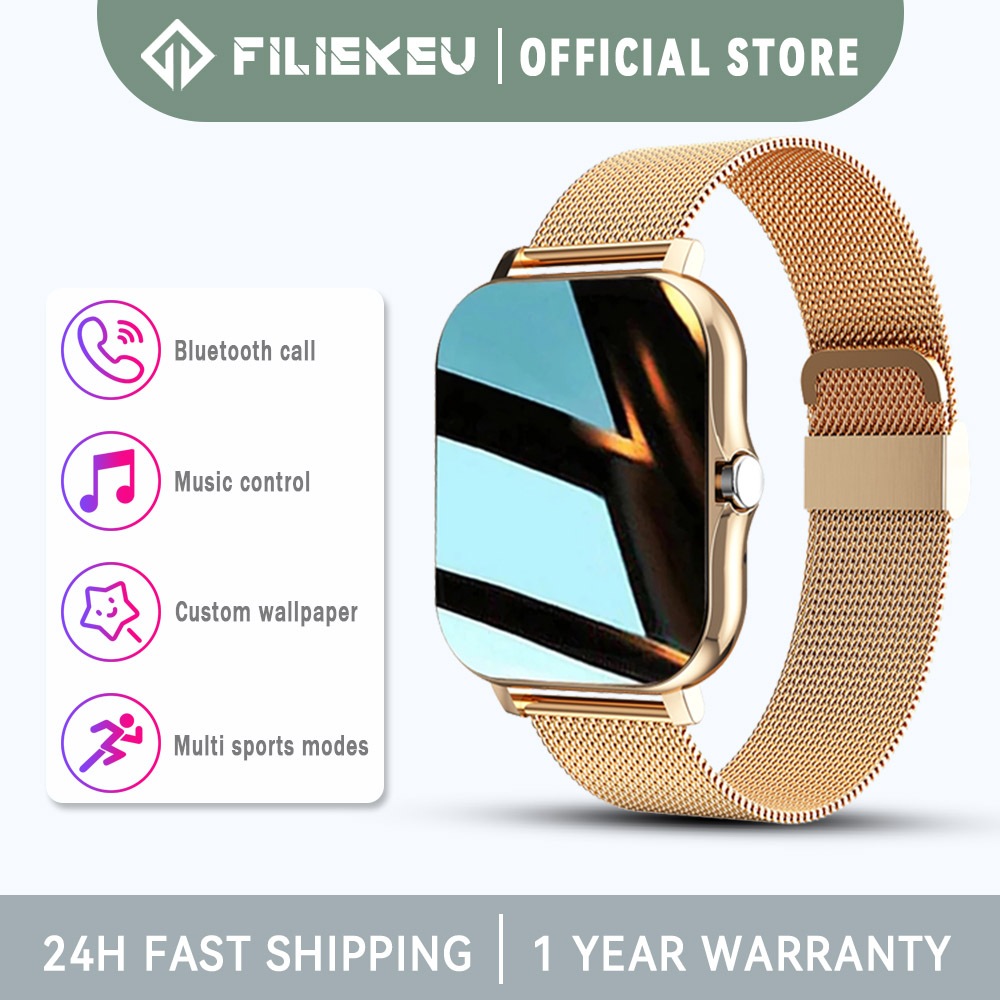 FILIEKEU relógio inteligente masculino feminino Bluetooth pulseira de fitness esportiva à prova d'água casal relógio smartwatch