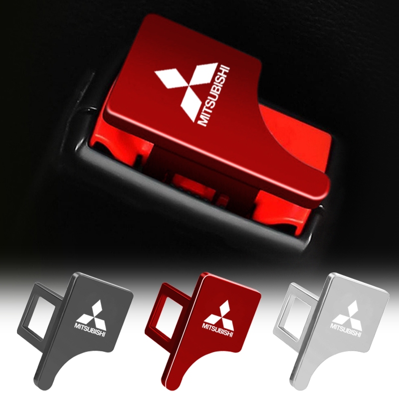 1pcs De Segurança Do Carro Com Trava Oculta Emblema Clip De Fivela Para Mitsubishi ASX Lancer Pajero Outlander L200 EVO