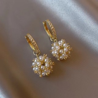 Brincos Zircon Pearl Ball Pendant Nova Moda Personalizados De Alta Qualidade Temperamento Femininos