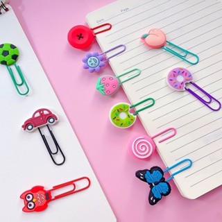 Aleatório 1 unidade Random 1pc Clip Bookmark Personalidade PVC Notas De Escritório Decoração À Mão Do Estudante Ledger Pequeno Pino