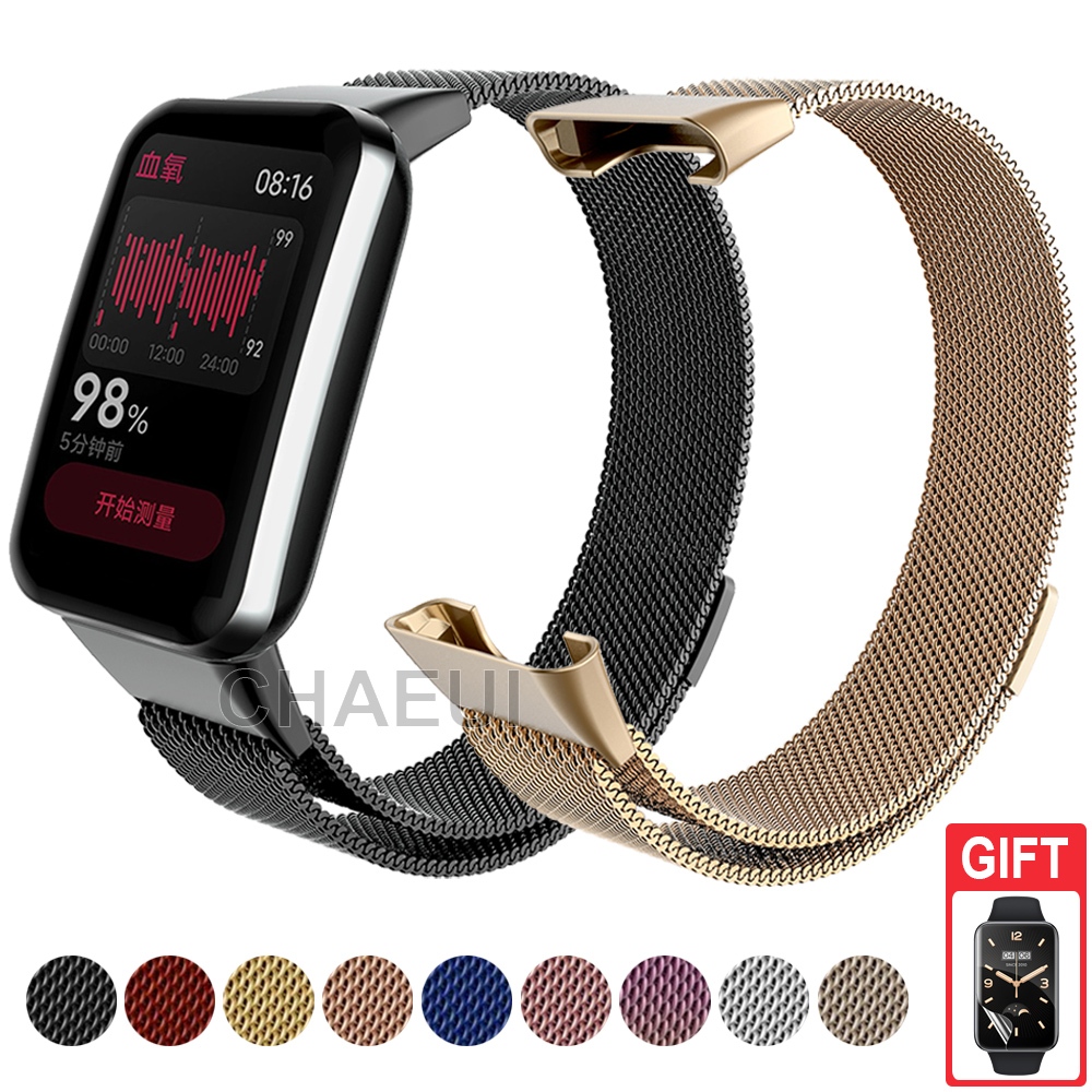 Pulseira De Aço Inoxidável De Substituição De Metal Para Xiaomi Smart Band 7 8 9 10 Pro / Redmi Watch 4 5 6 Active Lite