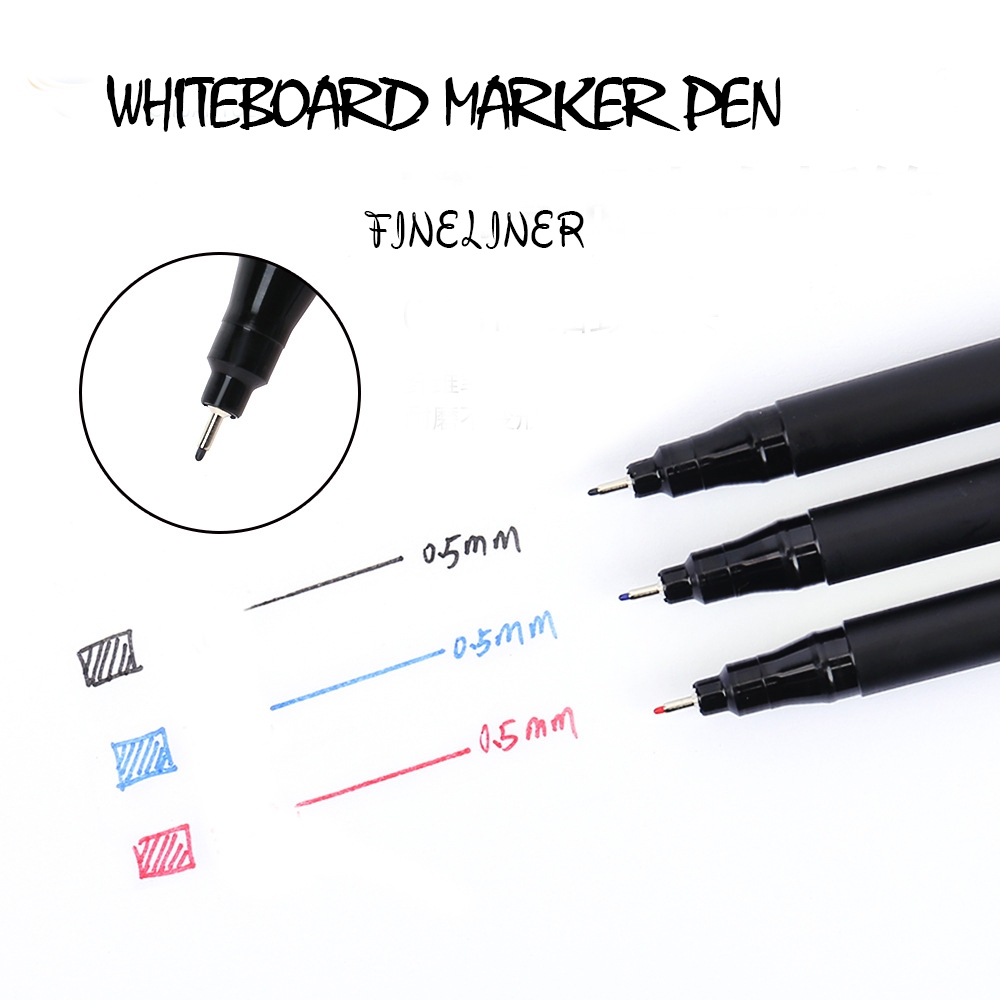 Caneta Marcadora De Quadro Branco Fineliner 0,5mm Cabeça De Agulha Extra Fina
