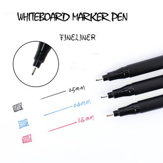 Caneta Marcadora De Quadro Branco Fineliner 0,5mm Cabeça De Agulha Extra Fina