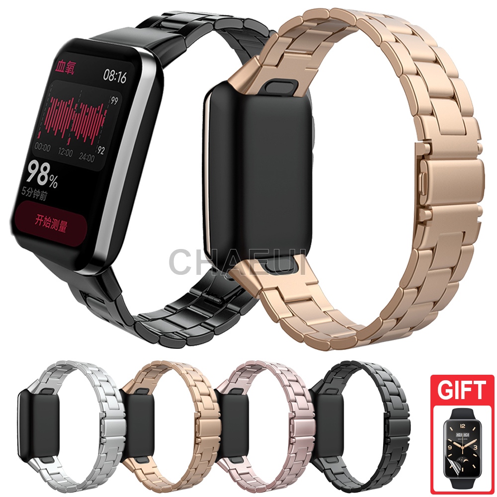 Substituição De Pulseira De Metal Aço Inoxidável Para Xiaomi Smart Band 7 8 9 10 Pro / Redmi Watch 4 5 6 Active Lite