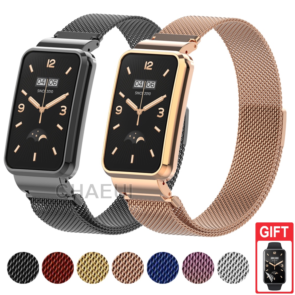 Pulseira De Metal De Aço Inoxidável , Substituição Para Xiaomi Smart Band 9 8 7 