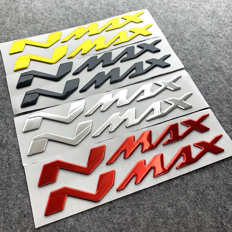 1 Par 3D YAMAHA NMAX Adesivos Decorativos Emblema 125 155 Motocicleta em Oferta na Shopee