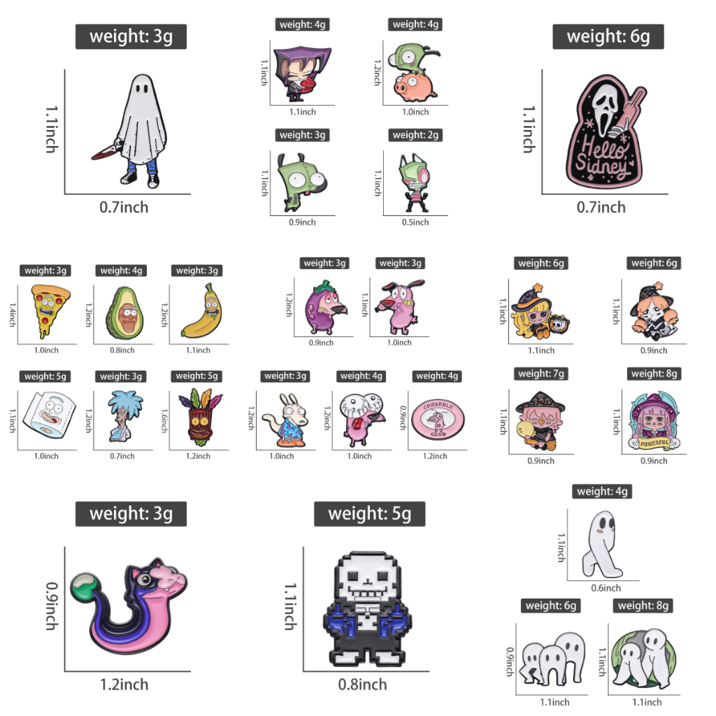 50 Estilos Alfinetes Anime Esmalte Broches Cartoon Broche Lapela Crachás Mochila Jóias Presentes Para Amigos Kids