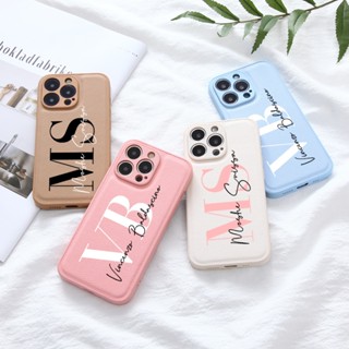 Nome Inicial Personalizado Capa De Telefone Personalizada Para iPhone 15 14 13 12 11 Pro Max 7 8 Plus Couro PU mini
