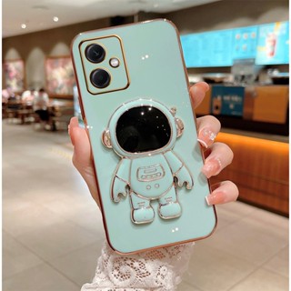 Estojo Para Moto Motorola G54 G84 G32 Capa Traseira Do Telefone Com Suporte Dobrável Astronauta Espacial