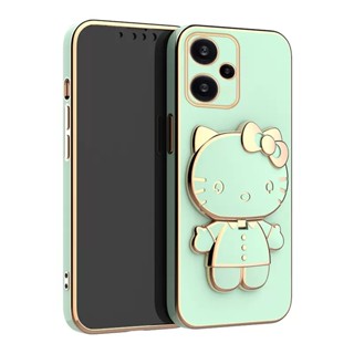 Capa Macia Para O Telefone Motorola Moto G84 G32 G54 Turbo KT Cat Mirror Bracket