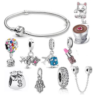 hotsam New 925 Charms Lucky Clover Pendant Para Acessórios De Pulseira