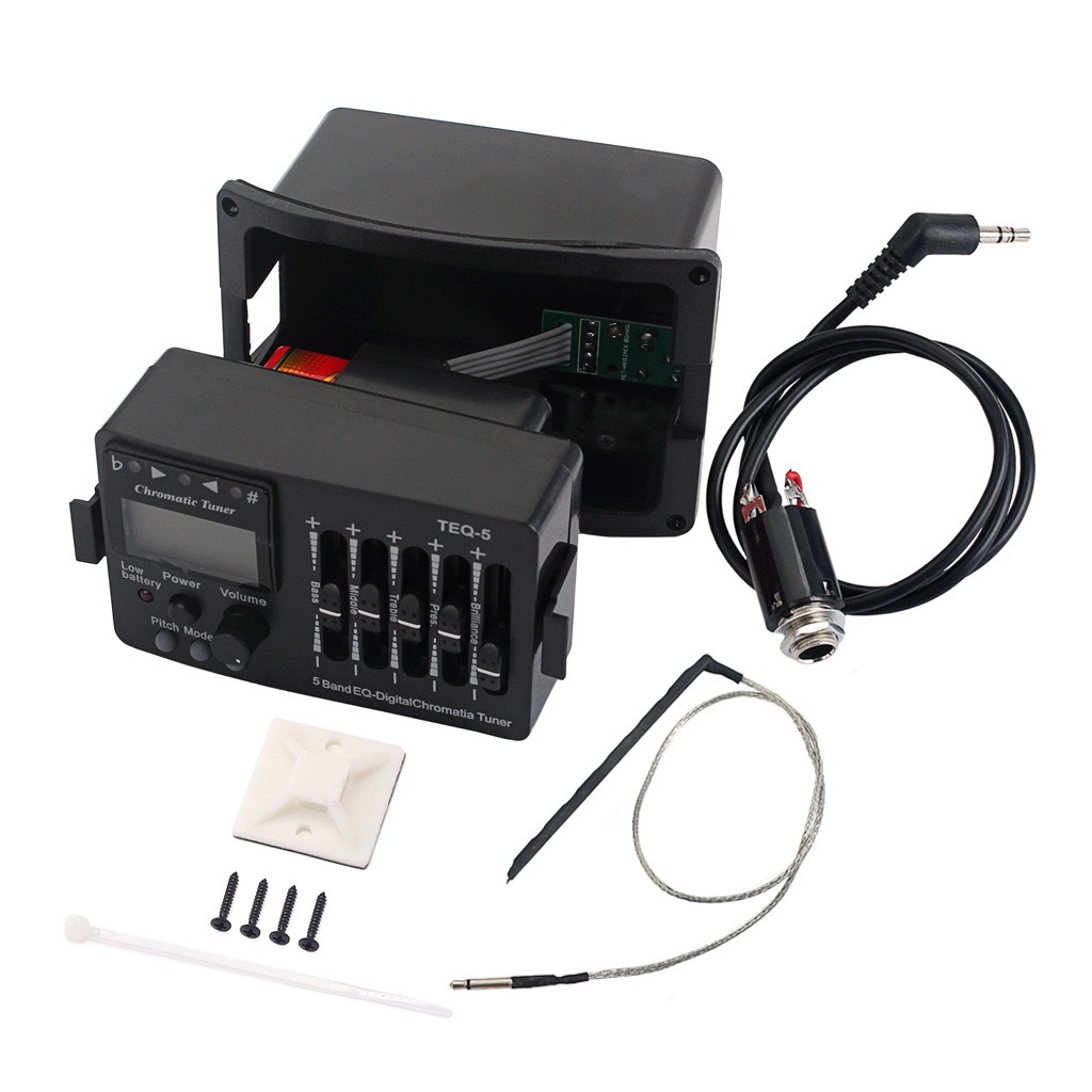 TEQ-5 5 Bandas De Equalizador De EQ Pré-Amplificador Acústico De Violão Para Clássico em Oferta na Shopee