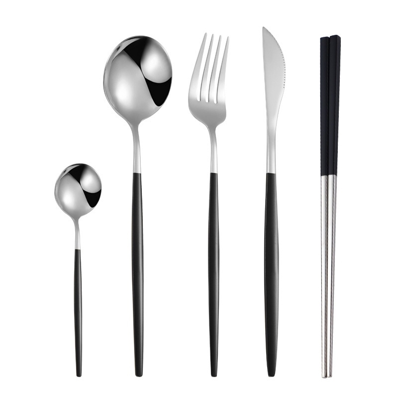 Portugal Colher de mesa de aço inoxidável Colher de mesa européia Garfo de mesa do Hotel Western Colher de mesa