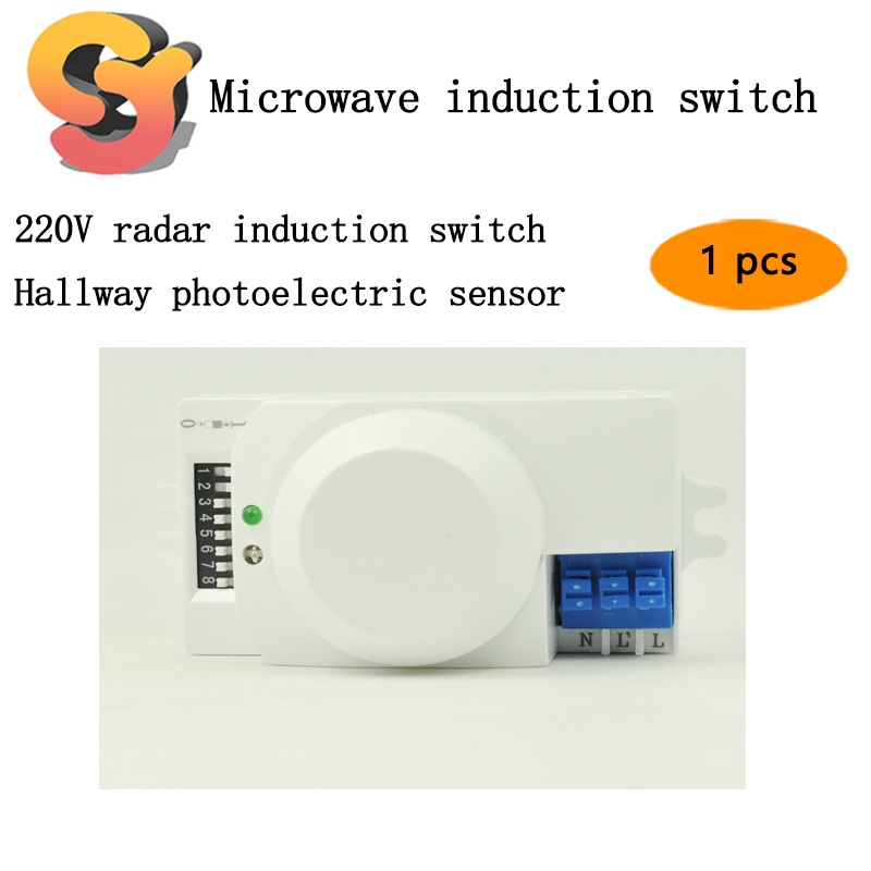 [1pcs Interruptor Inteligente de Microondas Sensor de Microondas Sensor de Microondas Sensor de Microondas Sensor de Radar 220V Corredor do Sensor Fotoelétrico