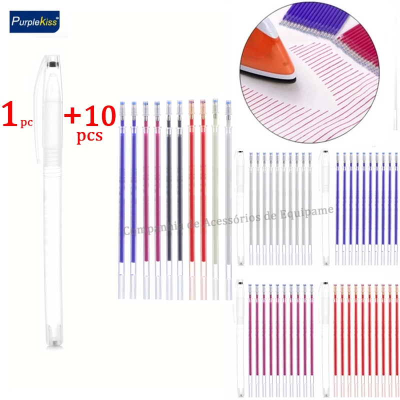 Asbr 10pcs Caneta Apagável A Calor Marcador De Tecido De Alta Temperatura em Oferta na Shopee