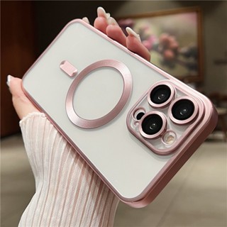 Nova Liga De Titânio Capa Macia Transparente Para iPhone 15 Pro Max 14 13 12 11 Lens Proteção De Carga Sem Fio