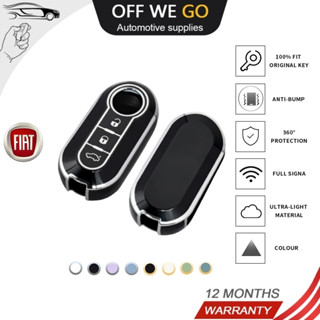 OFF WE GO Novo Capa Para Chave Remota Carro TPU Fob Fiat 500 Ducato Panda 500L Punto Lancia Musa Suporte Protetor Acessórios