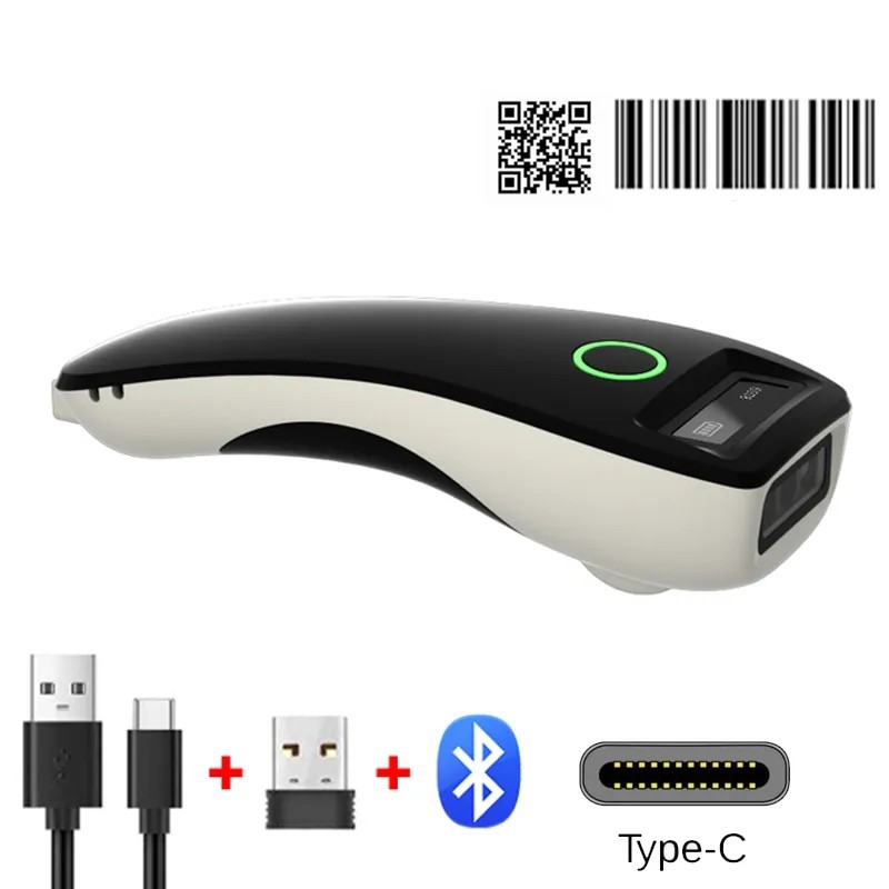 Novo Leitor De Código De Barras W6 C70 Sem Fio 1D 2D CMOS USB Bluetooth Mini Pocket QR IOS Android Windows Para Pagamento Móvel