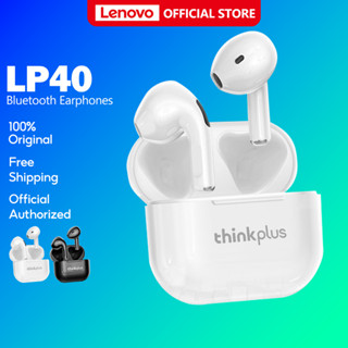 Fone De Ouvido Lenovo LP40 Verdadeiro IPX5 Sem Fio Do TWS Bluetooth 5.1 HD Estéreo Baixo Latecy Gaming Com Microfone Música