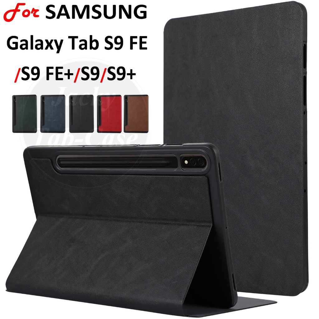 Adequado Para SAMSUNG Galaxy Tab S9 FE + Plus TabS9 S9 + 5G 2023 Estojo De Couro PU Negócios De Moda 10,9 " SM-X516 X510 11,0 " X710 X715 12,4 Polegadas X616B X610 X810 X815 Tampa Do Suporte Giratório