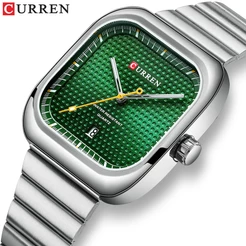 CURREN Relógio Masculino Esportivo Movimento Quartzo À Prova D'água D'água Correia De Aço Inoxidável Mãos Luminosas Tendência De Moda Data Recorde De Negócios Temperamento Casual Design Clássico Simples 8460 X