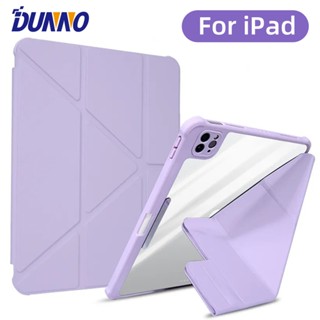 Estojo Em Y Para iPad 7 8a 9a Geração 10,2 Polegadas Air4 Air5 10,9 Pro 11 10a 2022 Acrílico Transparente Com Porta-Lápis
