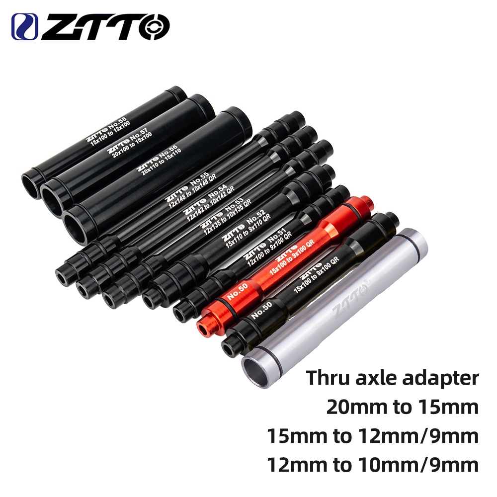 ZTTO MTB Bicicleta De Estrada Roda Traseira Dianteira Através Do Adaptador Eixo 20mm A 15mm TA 12mm 9mm 10MM Espetos QR
