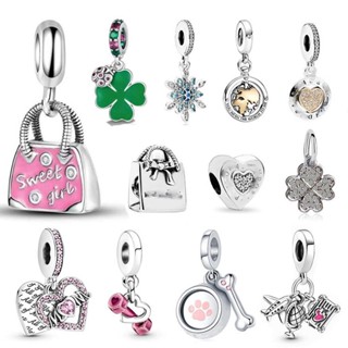 LI Berloque Nova Bolsa De Prata 925 Encantos Para Pulseira Acessórios
