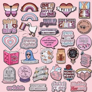 Carta Colorida Texto Esmalte Pins Rosa Broches Coração Meninas Amante Borboleta Bandeira Broche De Pato Lapela Crachás Cartoon Jóias Presentes em Oferta na Shopee