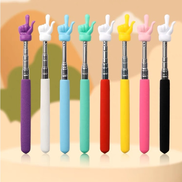 Novo 8 Cores Opcional Guia De Leitura Criativa De Dedos Stick Ferramentas De Ensino Pré-Escolar Retrátil Aprendizagem Ed em Oferta na Shopee