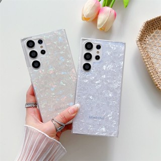 Estojo Para Samsung Galaxy S21 S23 FE S22 Plus Nota 20 Ultra A14 A34 A54 5G Telefone De Mármore De Luxo Com Brilho Dream Shell