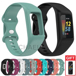Alça De Silicone Com Capa Completa Acessórios De Substituição Para Fitbit Charge 6 5 4 3