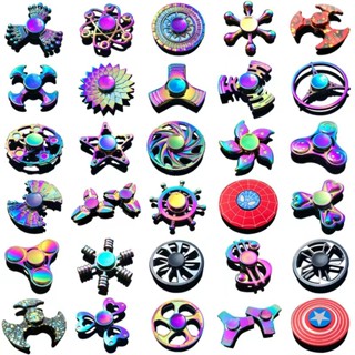 Novo Fidget Colorido Spinner Zinco Liga De Descompressão toy Finger Fábrica Atacadista Metal Giratório top Brinquedo Alivia Efetivamente O Estresse