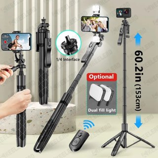 L16D 1530mm Suporte Para Tripé De Selfie Sem Fio Monopé Dobrável Câmeras Gopro Action Smartphones Equilíbrio Steady Shooting Live