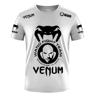 Camiseta (VENUM) Para Homens Ginásio Treinamento De Boxe Manga Curta Impressão Topo De Secagem Rápida Venda A Quente S-5XL