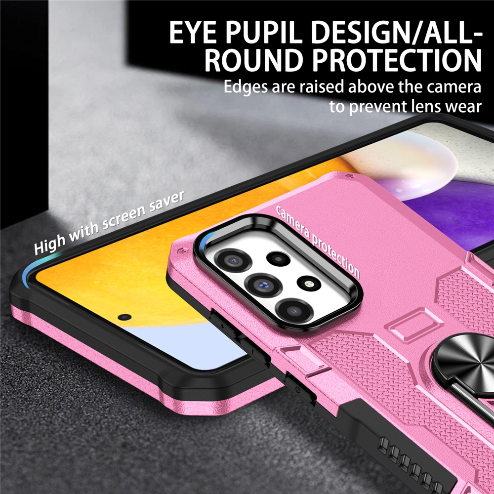 Detalhes do Capa Rígida Com Armadura À Prova De Choque Para Samsung Galaxy S23 S24 Ultra S22 Plus S21 FE S20 Suporte De Anel