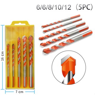5PCS Broca Fura Tudo Triangular Multifuncional 6mm 8mm 10mm 12mm