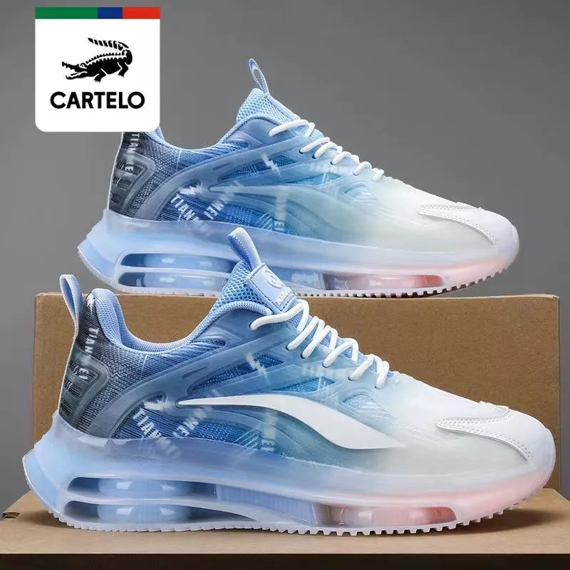 Cadillac Crocodilo Almofada De Ar Calçado Esportivo Masculino De Outono Malha Respirável Casual Sola Macia Absorvente De Choque Corrida De Calçados De Moda Frias — imagem 1