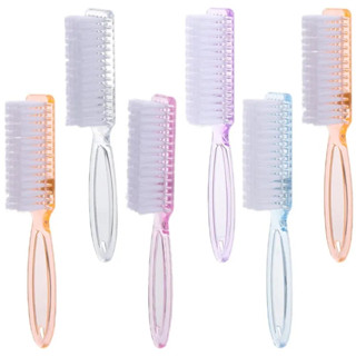 5pcs Pincéis De Limpeza De Pó De Unhas De Plástico Remover Escovas