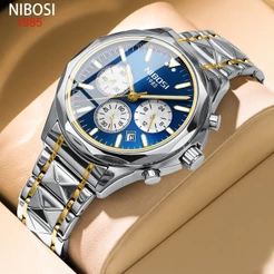 Relógio De Quartzo Luminoso multi-Funções NIBOSI Com Mostrador Personalizado